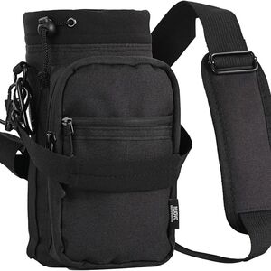 Black Bottle Carriers Sports Shoulder Bag